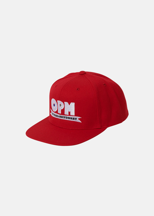OPM ANNIVERSARY SNAP HAT (RED)